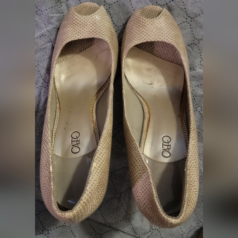 CATO size 10 peep toe wedges